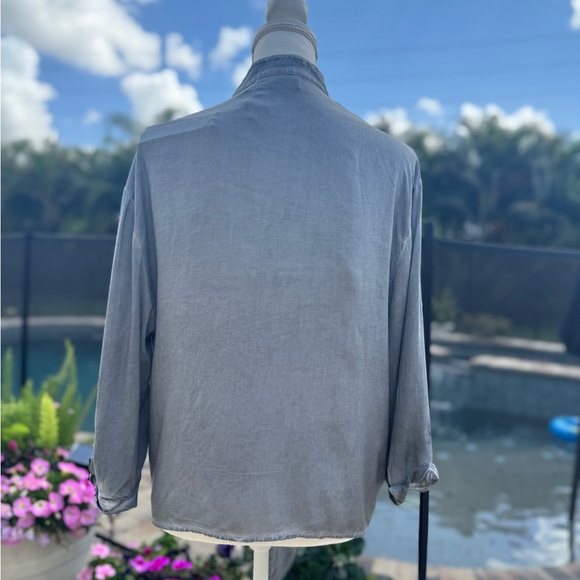 NWT crop tie top gray - Picture 3 of 3